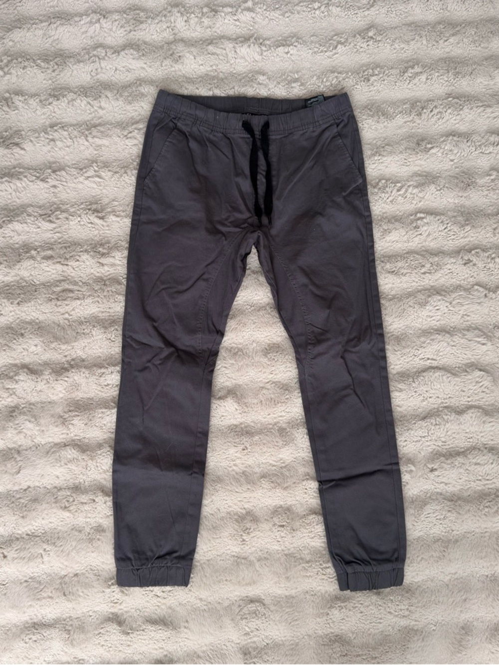 South Pole Men's Charcoal Jogger Pants